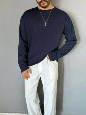 Pis Kesim Oversize Lacivert Swaet