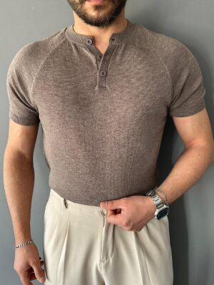 Hakim Yakalı Reglan Kol Vizon Triko